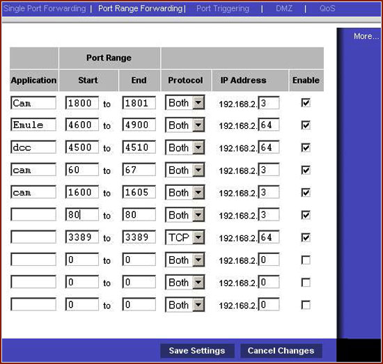 LINKSYS WAG54G emule